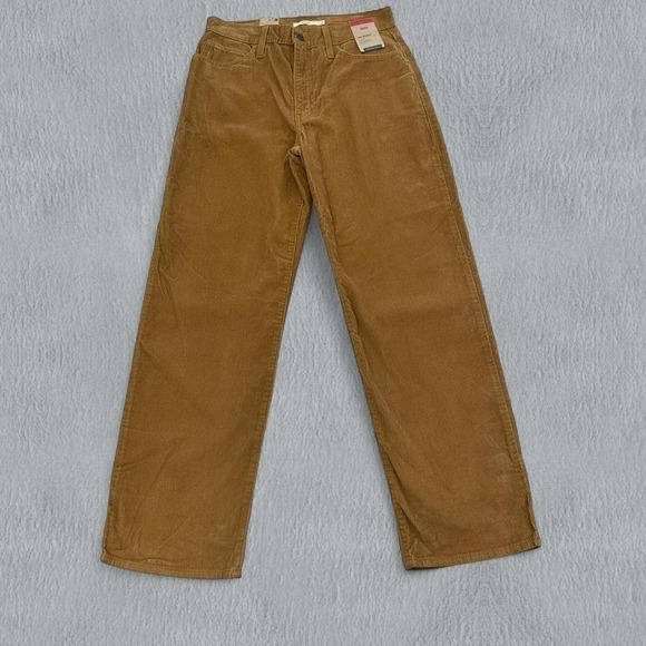 Levi's Denim - NWT Levis 94 Baggy Corduroy Jeans Womens 30x31 Brown Pants Mid Rise Straight Leg